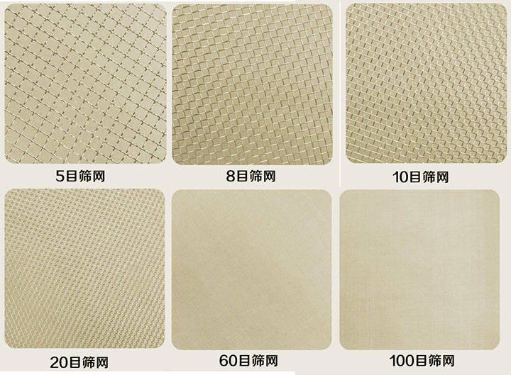 標(biāo)準(zhǔn)篩目數(shù)與孔徑